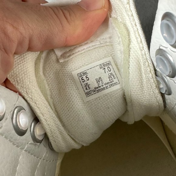 VANS SK8-Hi White Gum Sole Womens Size 7 UK 4.5 EUR 37 Skate - Picture 10 of 11